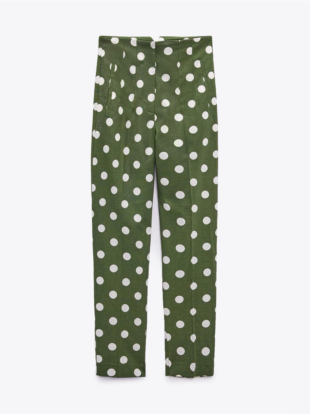 Zara Polka Dot Linen Pants